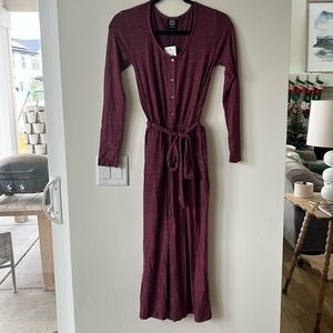 Bobeau Maroon Romper